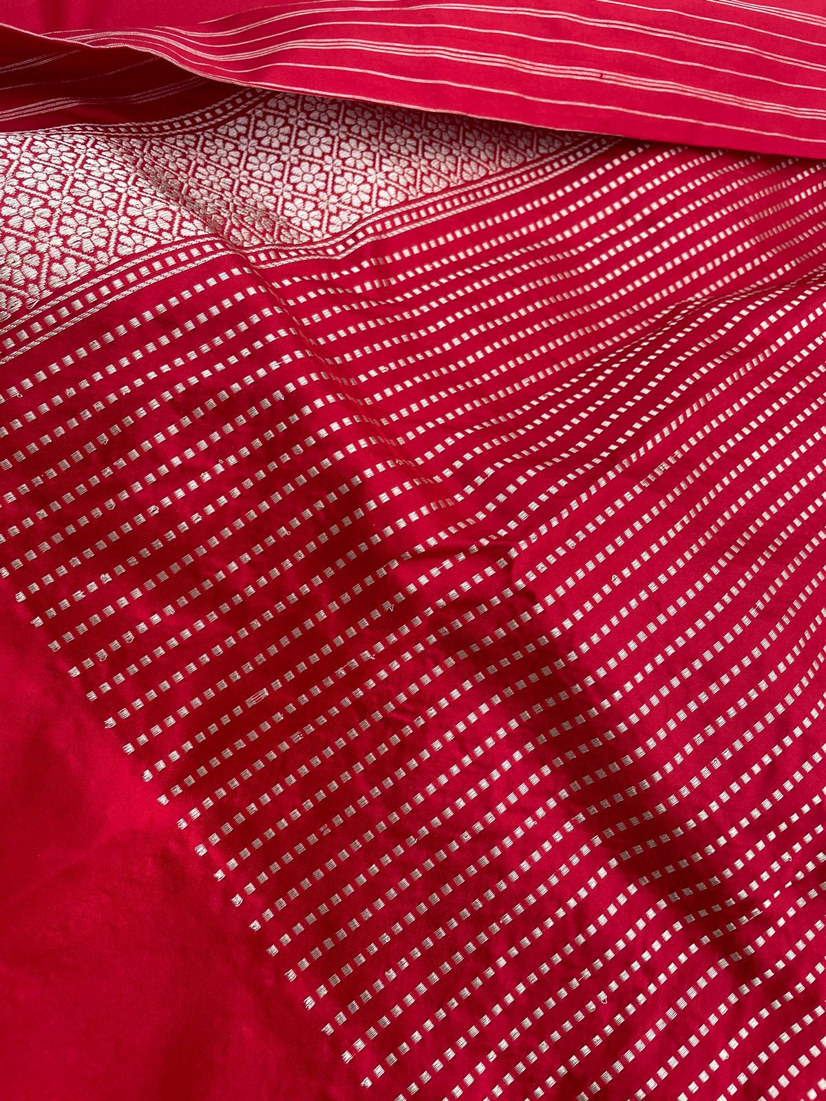 Red Handwoven Pure Silk Banarasi Saree