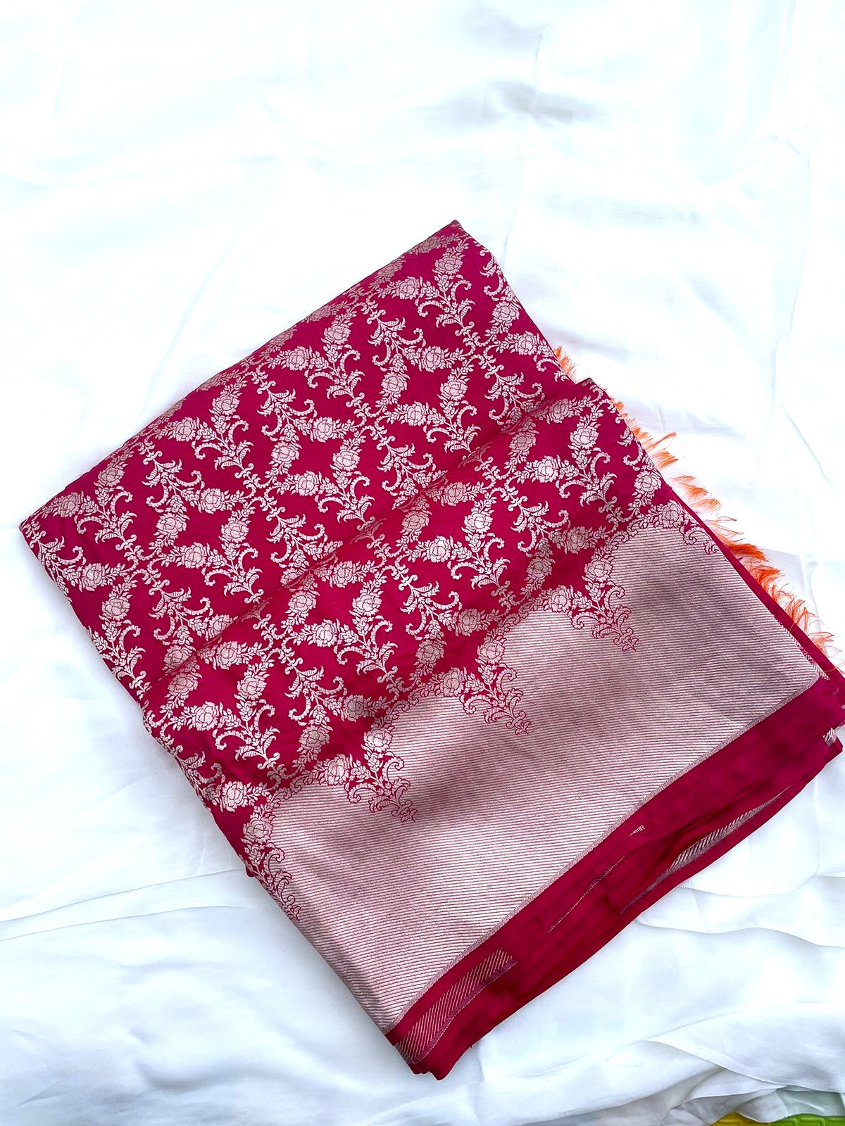 Red Handwoven Pure Silk Banarasi Saree