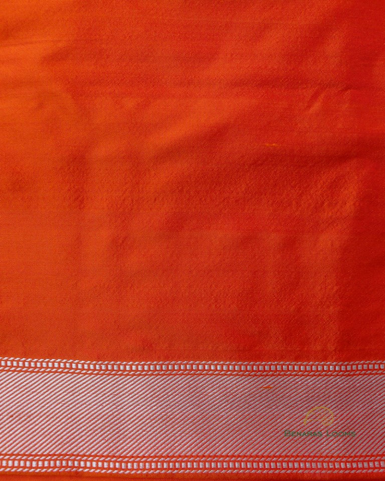 Yellow Floral Satin Silk Kadhua Meenakari Banarasi Saree