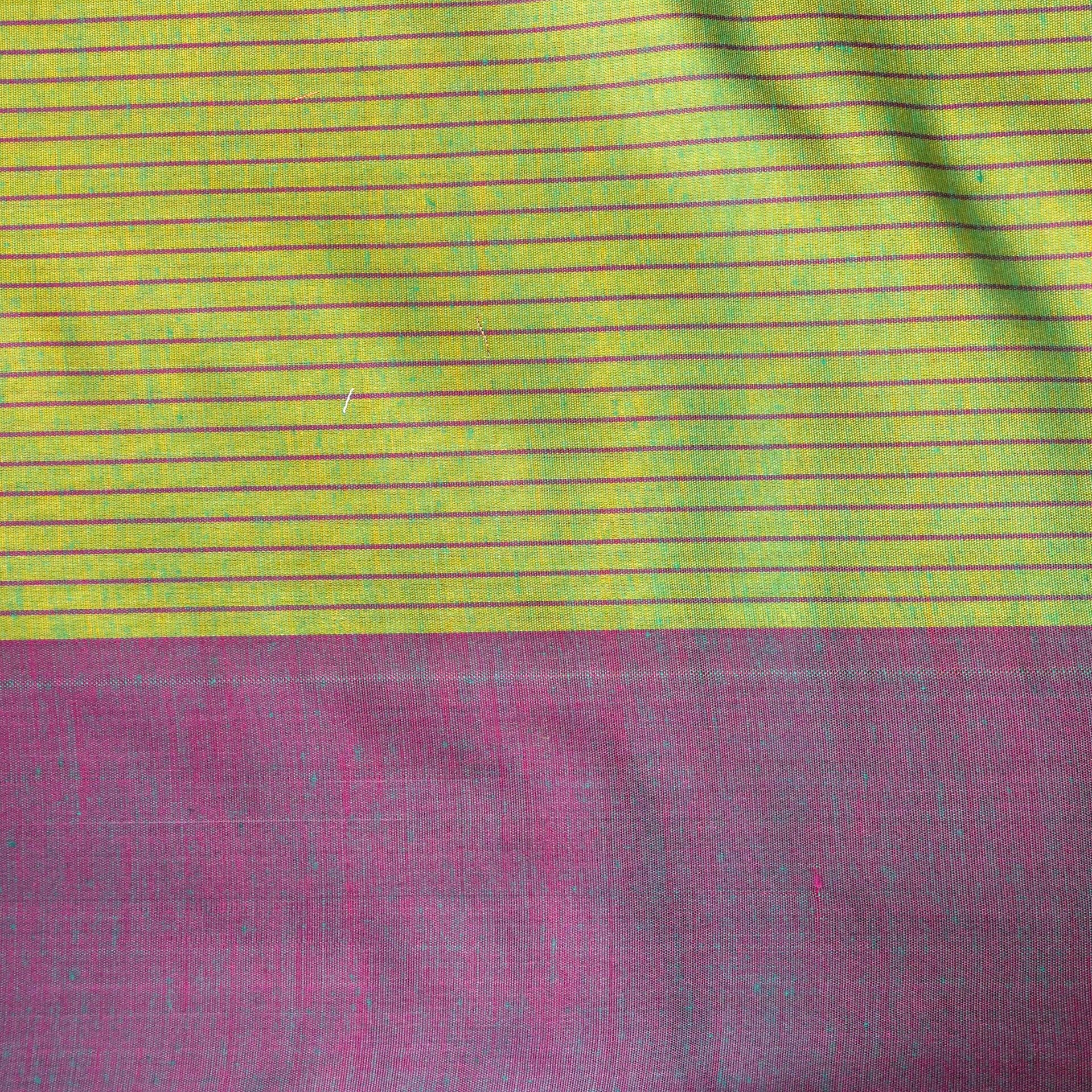 Yellow Banarasi Soft Silk Saree with Contrast Border