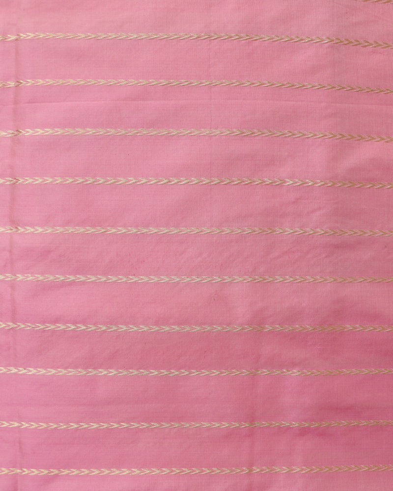 Pink Pure Kataan Silk Handloom Kadhua Buti Banarasi Saree