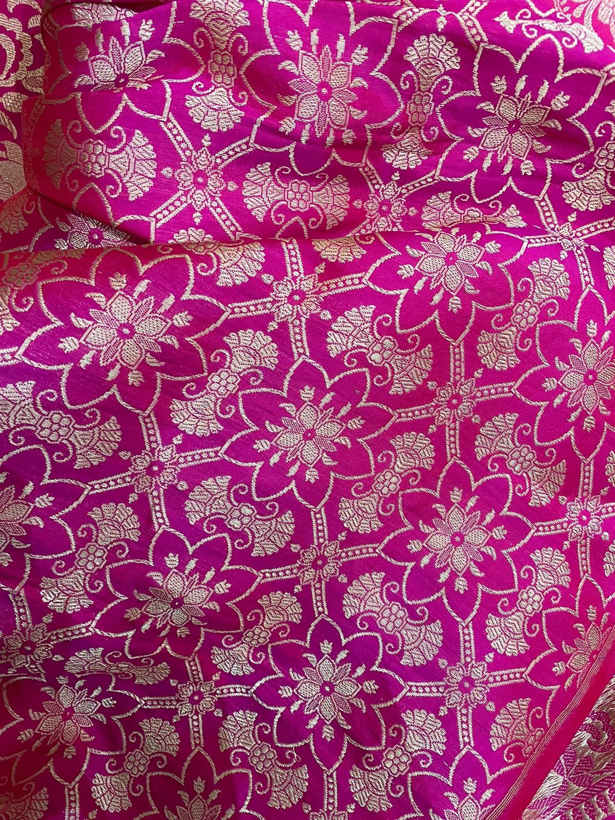 Kamalini Handwoven Pure Silk Banarasi Lehenga Panels