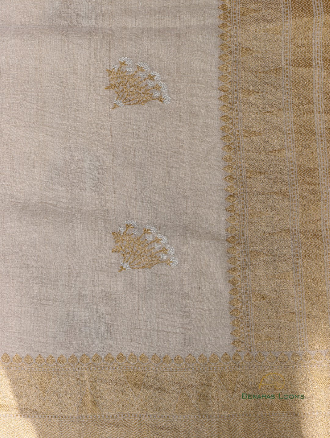Handwoven Pure Tussar Silk Banarasi Saree