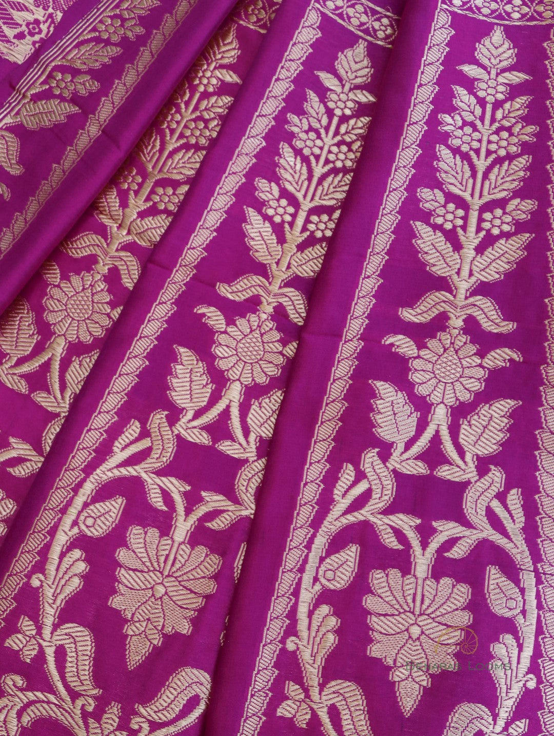 Vibha Purple Handwoven Pure Kataan Silk Banarasi Lehenga