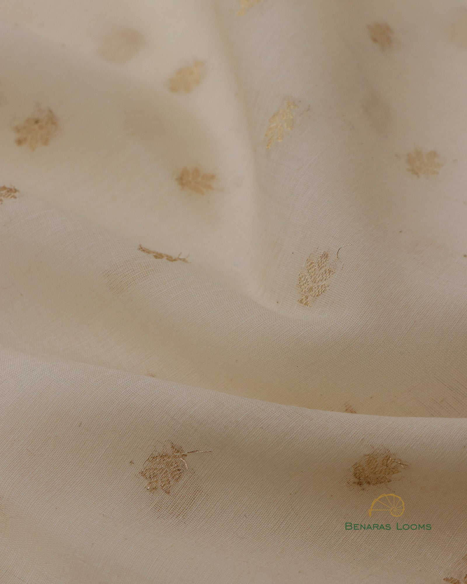 Dyeable White Handwoven Pure Kataan Silk Banarasi Dupatta
