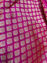 Load image into Gallery viewer, Pink Handwoven Pure Silk Banarasi Lehenga
