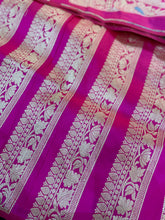 Load image into Gallery viewer, Pink Handwoven Pure Silk Banarasi Lehenga with Meenakari
