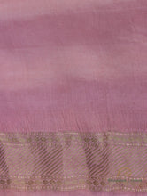 Load image into Gallery viewer, Pink Handwoven Floral Jaal Pure Satin Silk Banarasi Saree
