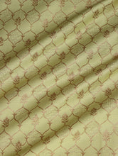 Load image into Gallery viewer, Lime Green Banarasi Fabric
