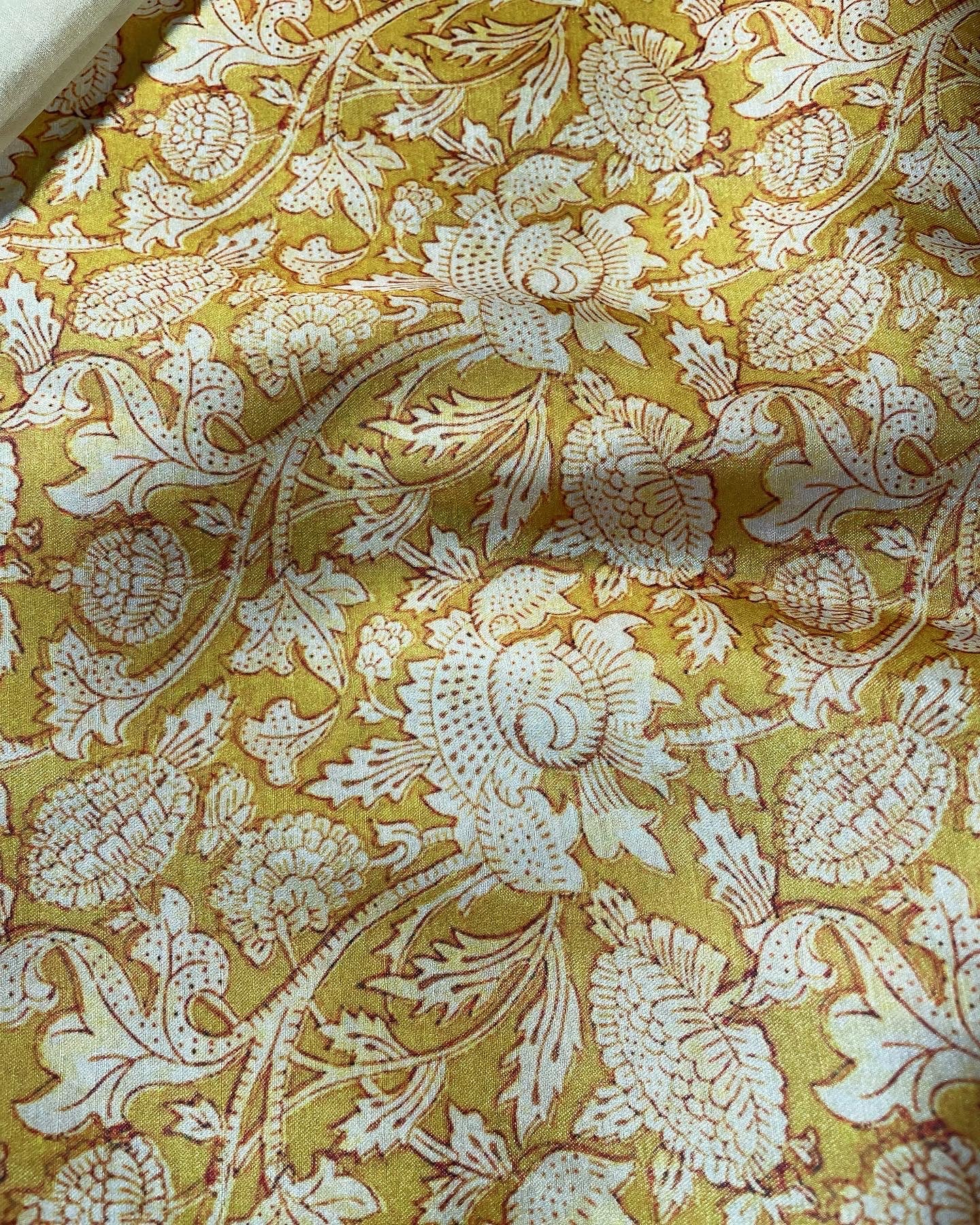 Unstitched Tussar Silk 3 Pc Suit Fabric