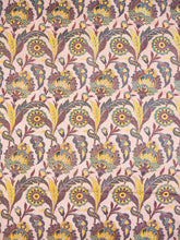 Load image into Gallery viewer, Pink Kinkhwab Handwoven Pure Silk Fabric
