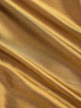 Load image into Gallery viewer, Gold Handwoven Pure Silk Banarasi Fabric
