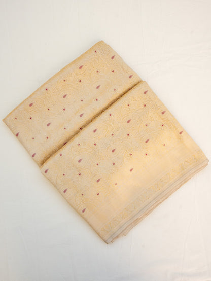 Golden Brocade Handwoven Banarasi Pure Silk Saree