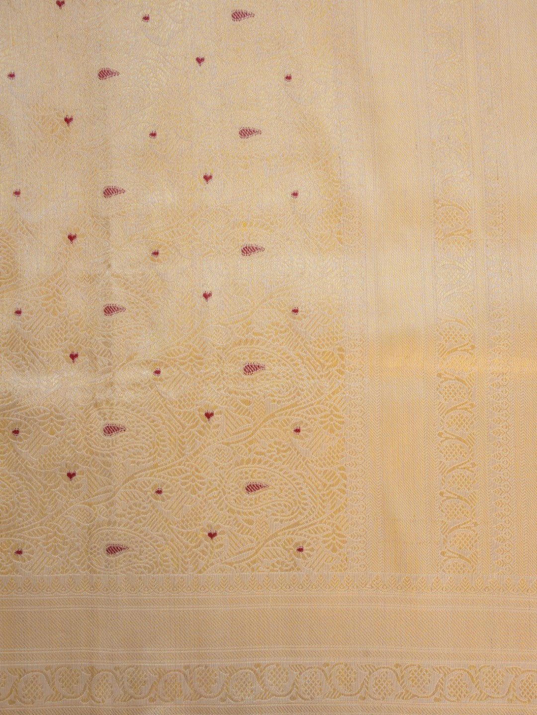 Golden Brocade Handwoven Banarasi Pure Silk Saree