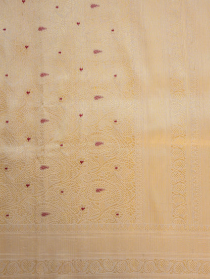 Golden Brocade Handwoven Banarasi Pure Silk Saree