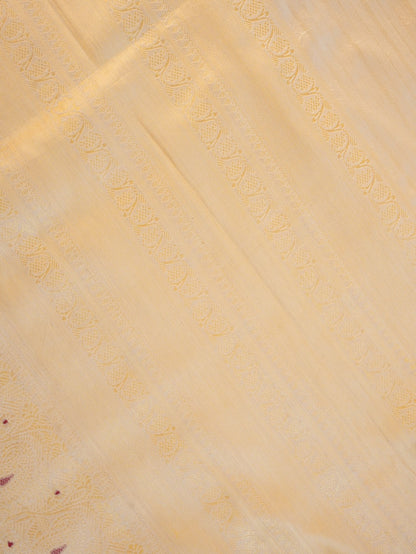 Golden Brocade Handwoven Banarasi Pure Silk Saree