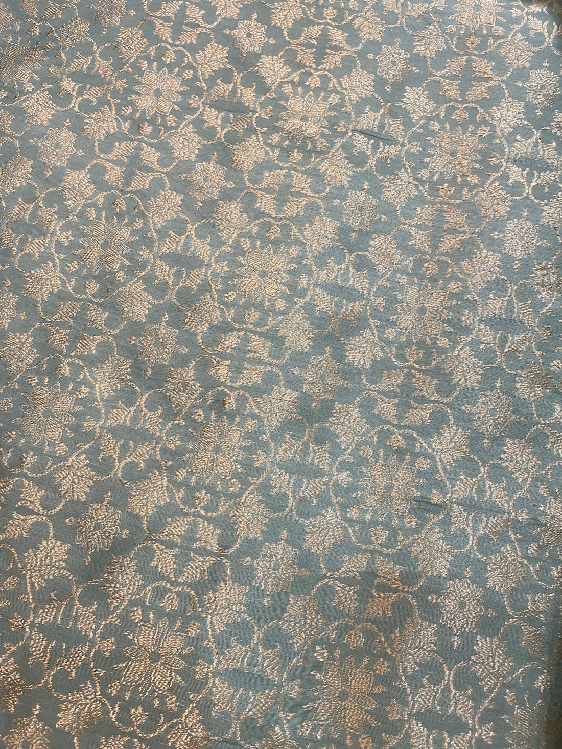 Aarohi Pastel Blue Handwoven Pure Silk Banarasi Lehenga