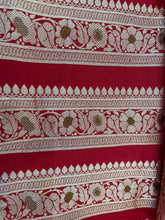 Load image into Gallery viewer, Anupama Red Handwoven Pure Silk Banarasi Lehenga

