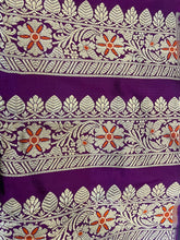 Load image into Gallery viewer, Jaya Purple Handwoven Pure Silk Banarasi Lehenga
