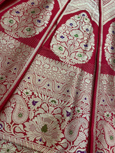 Load image into Gallery viewer, Anupama Red Handwoven Pure Silk Banarasi Lehenga

