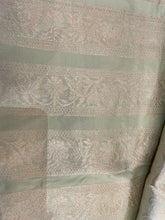 Load image into Gallery viewer, Vibha Pista Green Handwoven Pure Silk Banarasi Lehenga
