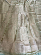 Load image into Gallery viewer, Vibha Pista Green Handwoven Pure Silk Banarasi Lehenga
