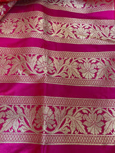 Load image into Gallery viewer, Vibha Rani Pink Handwoven Pure Silk Banarasi Lehenga
