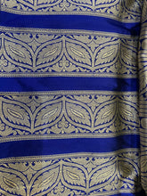 Load image into Gallery viewer, Rhea Blue Handwoven Pure Silk Banarasi Lehenga
