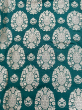 Load image into Gallery viewer, Green Butidar Banarasi Silk Fabric
