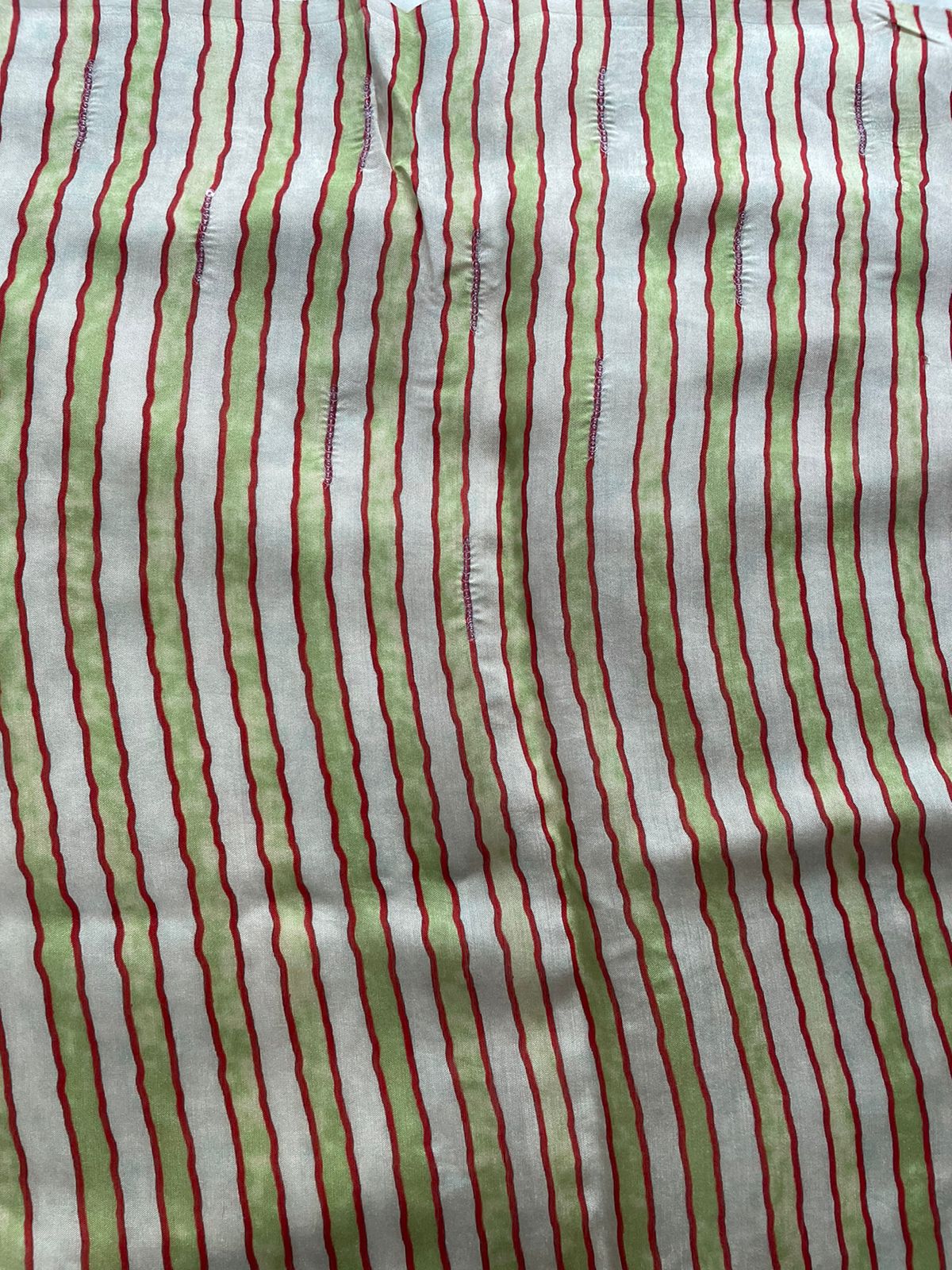 Red Pure Organza Saree with Hand Embroidry