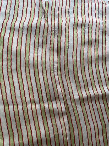 Red Pure Organza Saree with Hand Embroidry