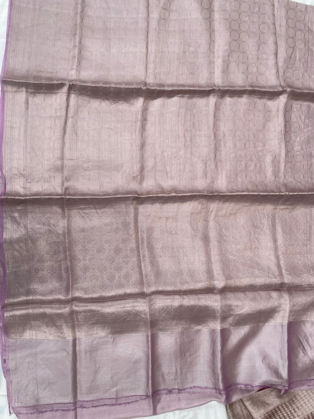 Pink Handwoven Pure Tissue Silk Banarasi Saree