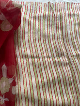 Load image into Gallery viewer, Red Pure Organza Saree with Hand Embroidry
