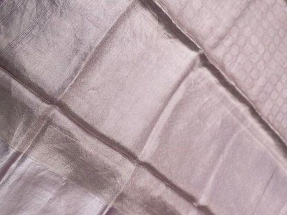 Pink Handwoven Pure Tissue Silk Banarasi Saree