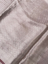Load image into Gallery viewer, Rust Pink Handwoven Pure Tissue Silk Saree
