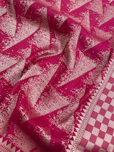 Load image into Gallery viewer, Red Handwoven Pure Silk Banarasi Saree

