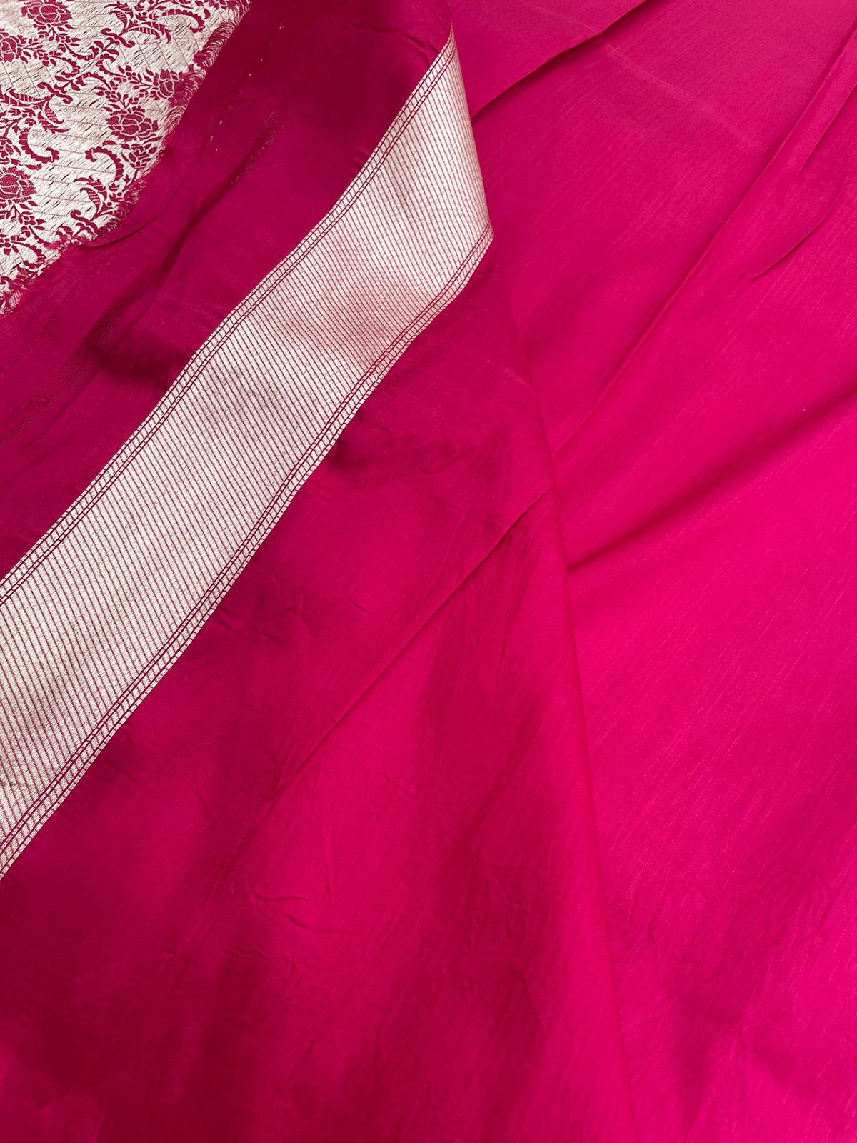 Red Handwoven Pure Silk Banarasi  Saree