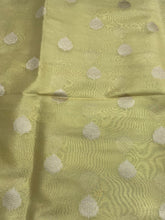 Load image into Gallery viewer, Yellow Butidar Tissue Silk Fabric
