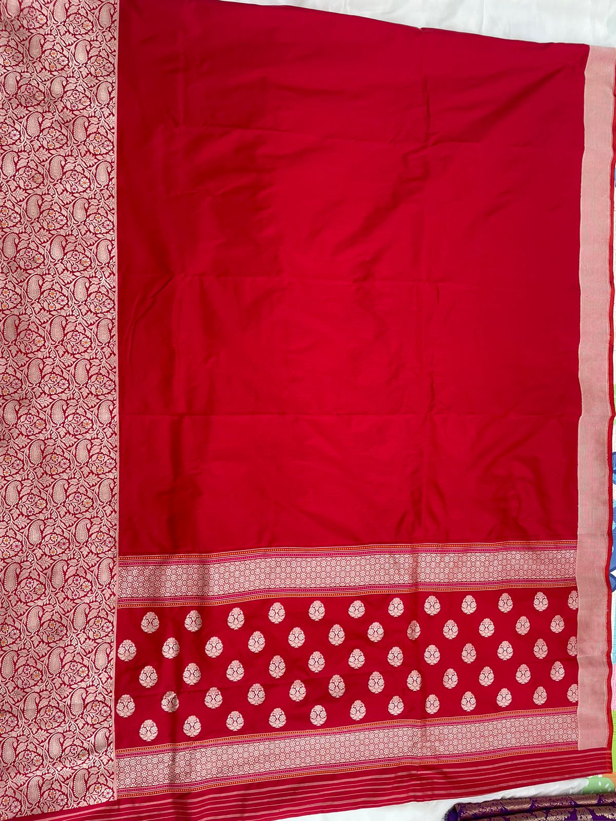 Red Handwoven Pure Silk Banarasi Saree