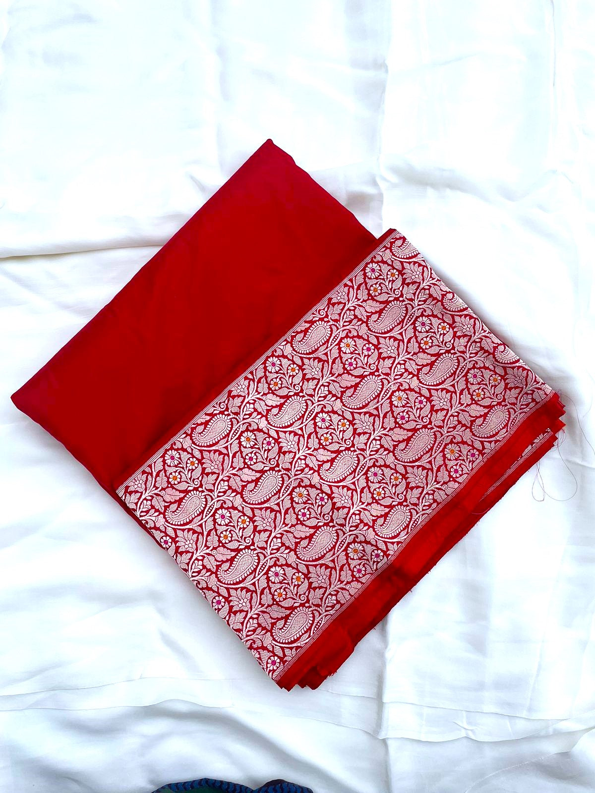 Red Handwoven Pure Silk Banarasi Saree