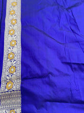 Load image into Gallery viewer, Purple Handloom Banarasi Pure Silk Minakari Jangla Saree
