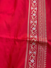 Load image into Gallery viewer, Red Handloom Banarasi Minakari Kadhua Silk Saree
