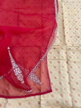 Load image into Gallery viewer, Gold Handwoven Shikargah Banarasi Suit Fabric
