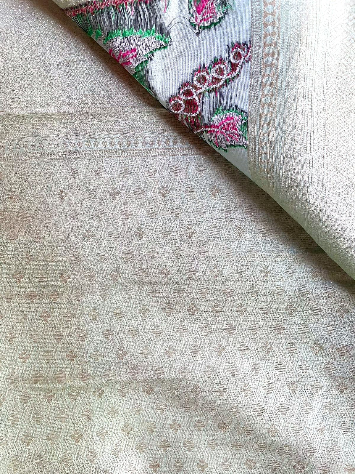 Sky Blue Soft Silk Banarasi Saree