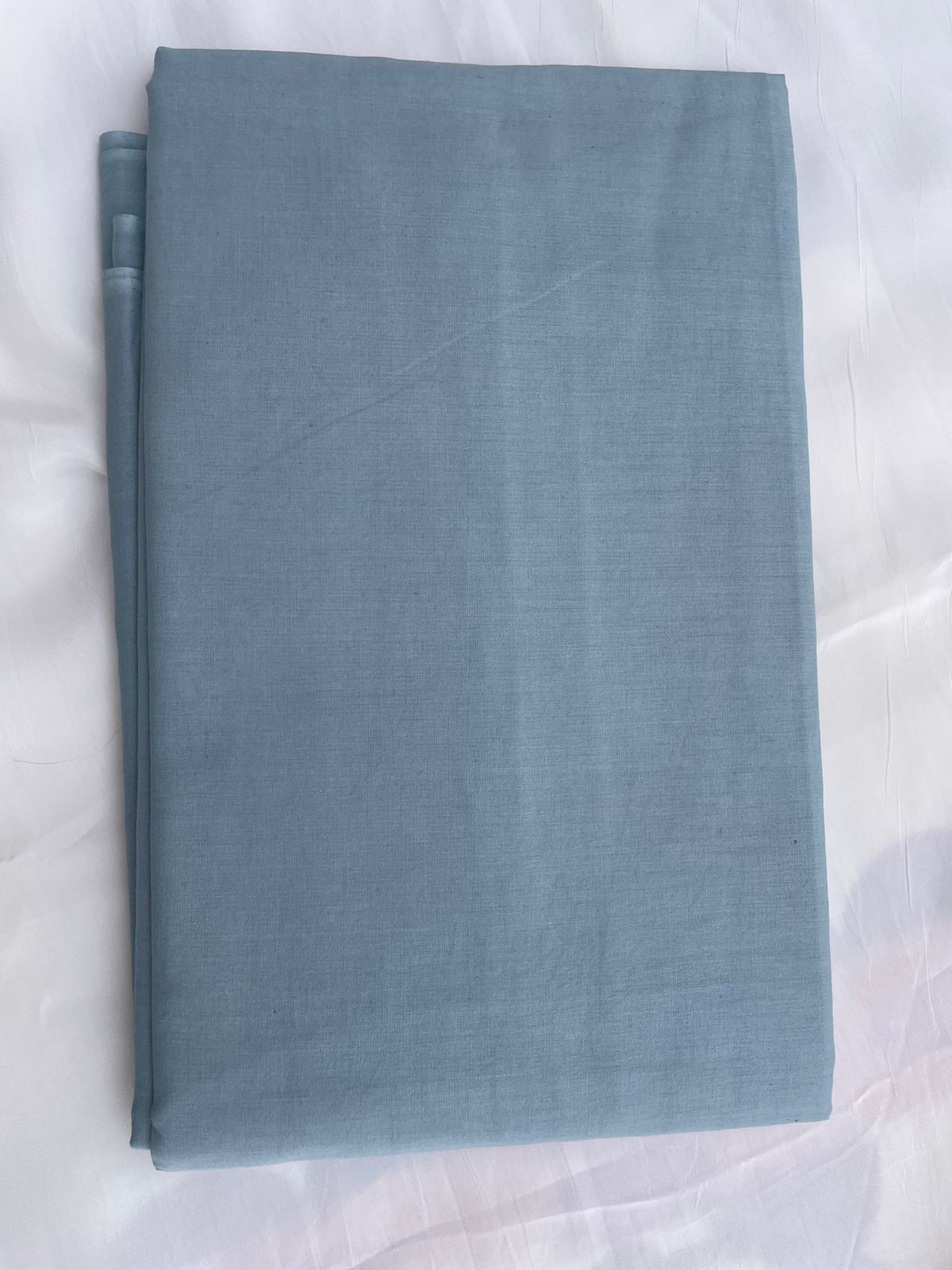 Sky Blue Digital Printed Chanderi Cotton Banarasi Suit Fabric