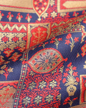 Load image into Gallery viewer, Red Blue Khinkhaab Banarasi Fabric
