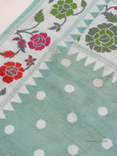 Load image into Gallery viewer, Sky Handloom Kataan Silk Kadhua Butidar Banarasi Saree
