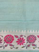 Load image into Gallery viewer, Sky Handloom Kataan Silk Kadhua Butidar Banarasi Saree

