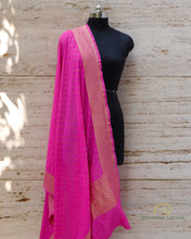 Load image into Gallery viewer, Grey Munga Silk Handwoven Banarasi Suit Set
