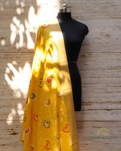 Load image into Gallery viewer, Blue Pure Munga Unstitched Banarasi Suit Set
